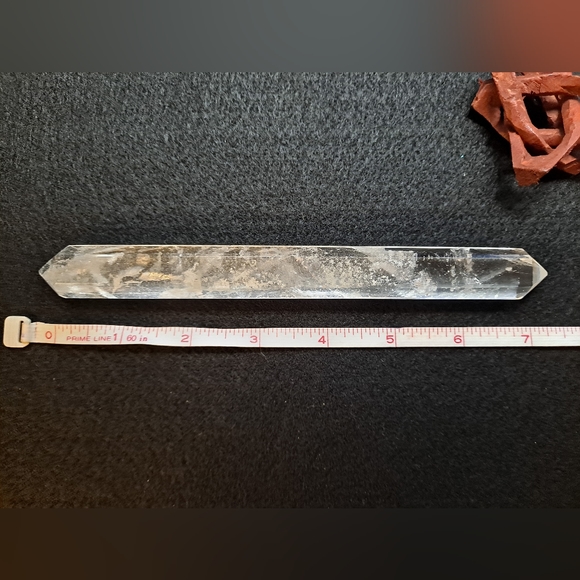 Double-terminated Clear Quartz Crystal Wand - Picture 5 of 5